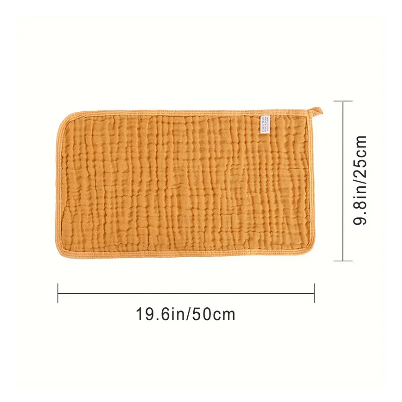 100% Cotton Muslin Baby Burp Cloths (5 Pack)